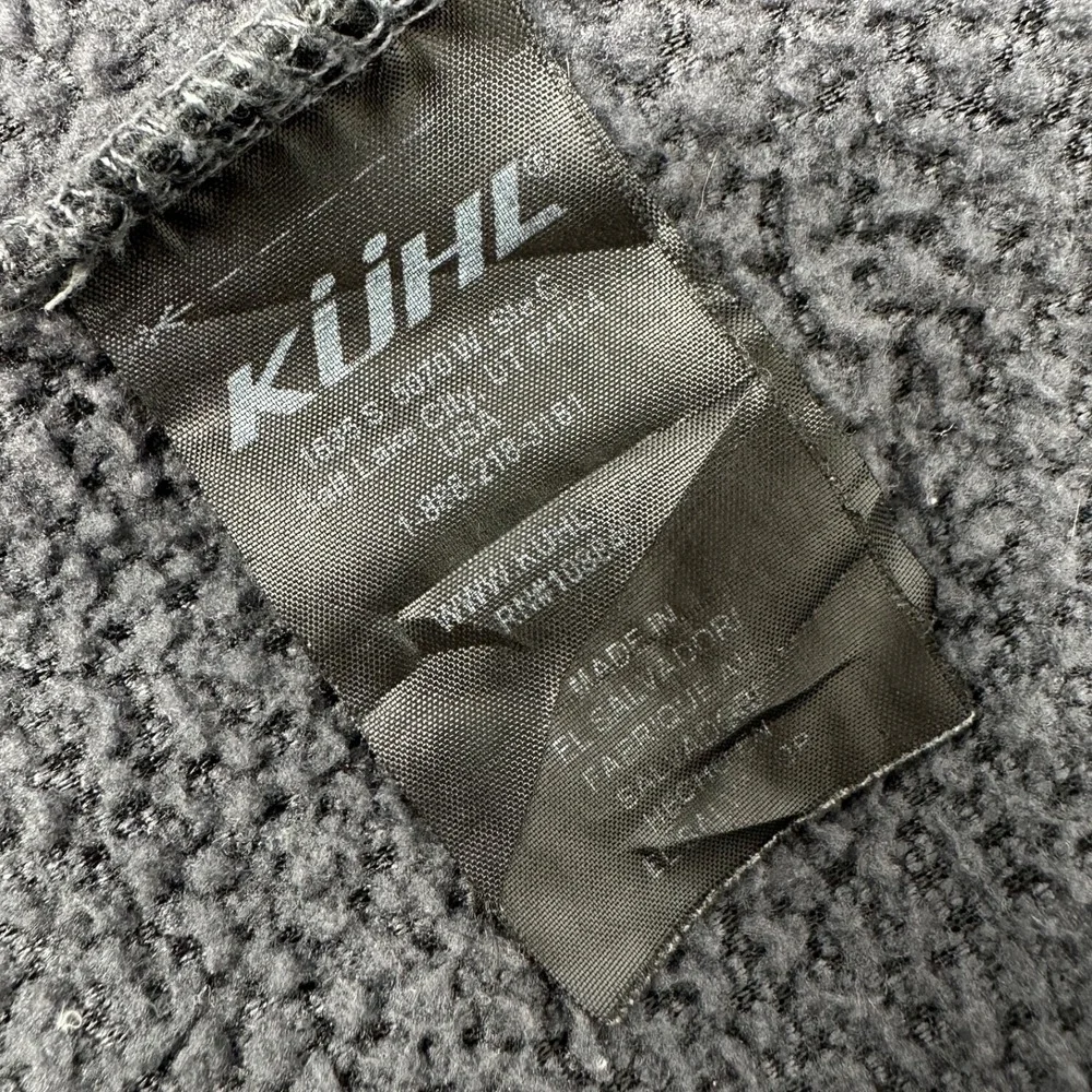 KUHL Avalon Womens Gray Sherpa‎ Fleece 1/4 Snap Sweater Hiking Outdoor Large
